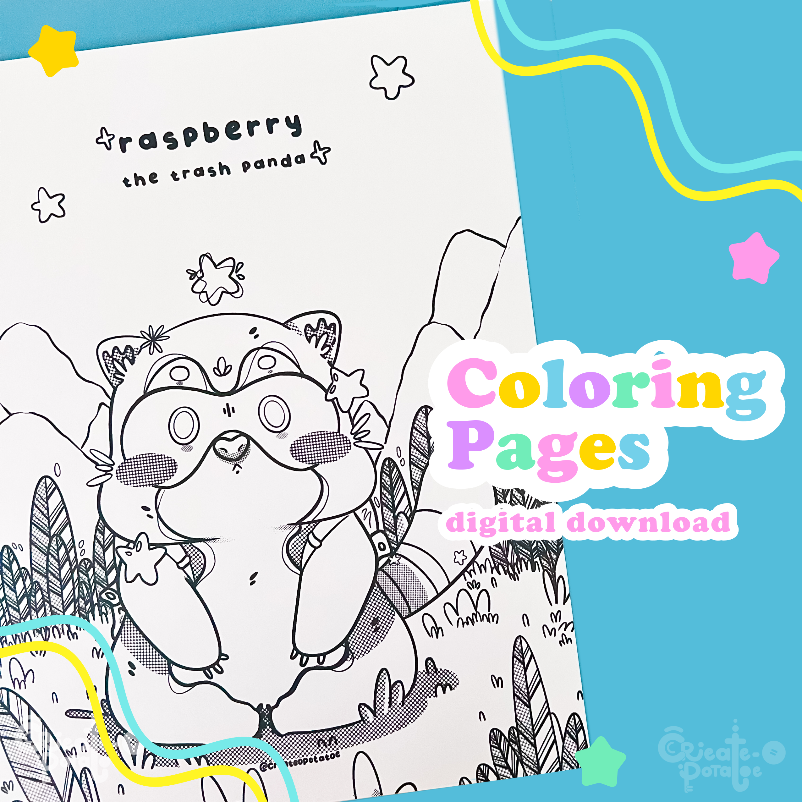 trash coloring pages