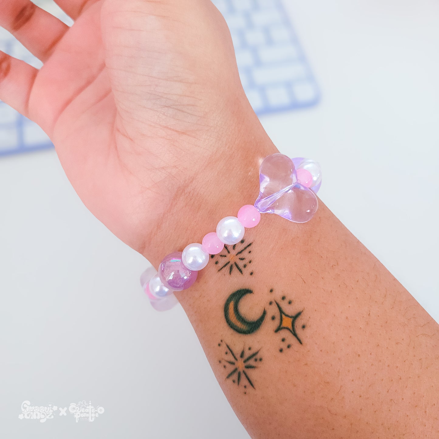 Pastel Bubble Heart | Groovi Tingz Bracelet