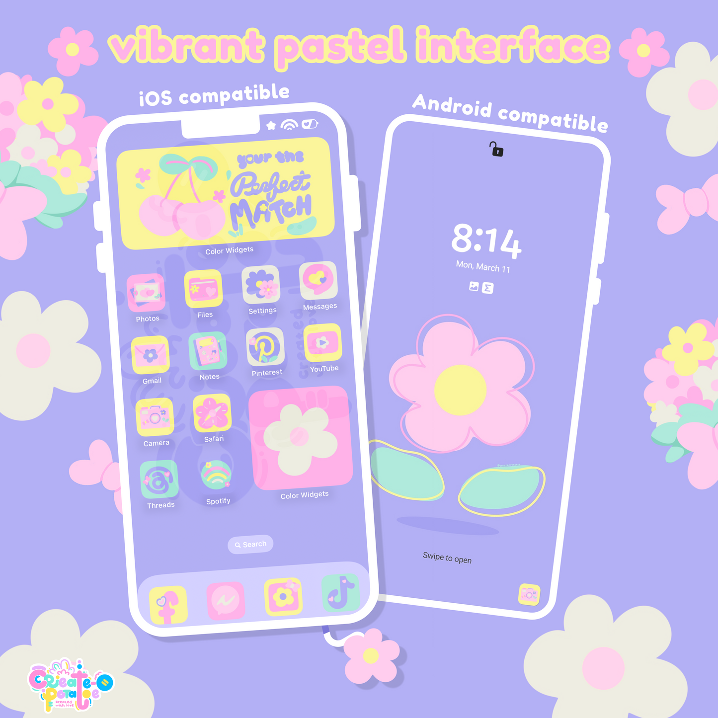 Perfect Pastel | iOS、iPadOS 和 Android 主题