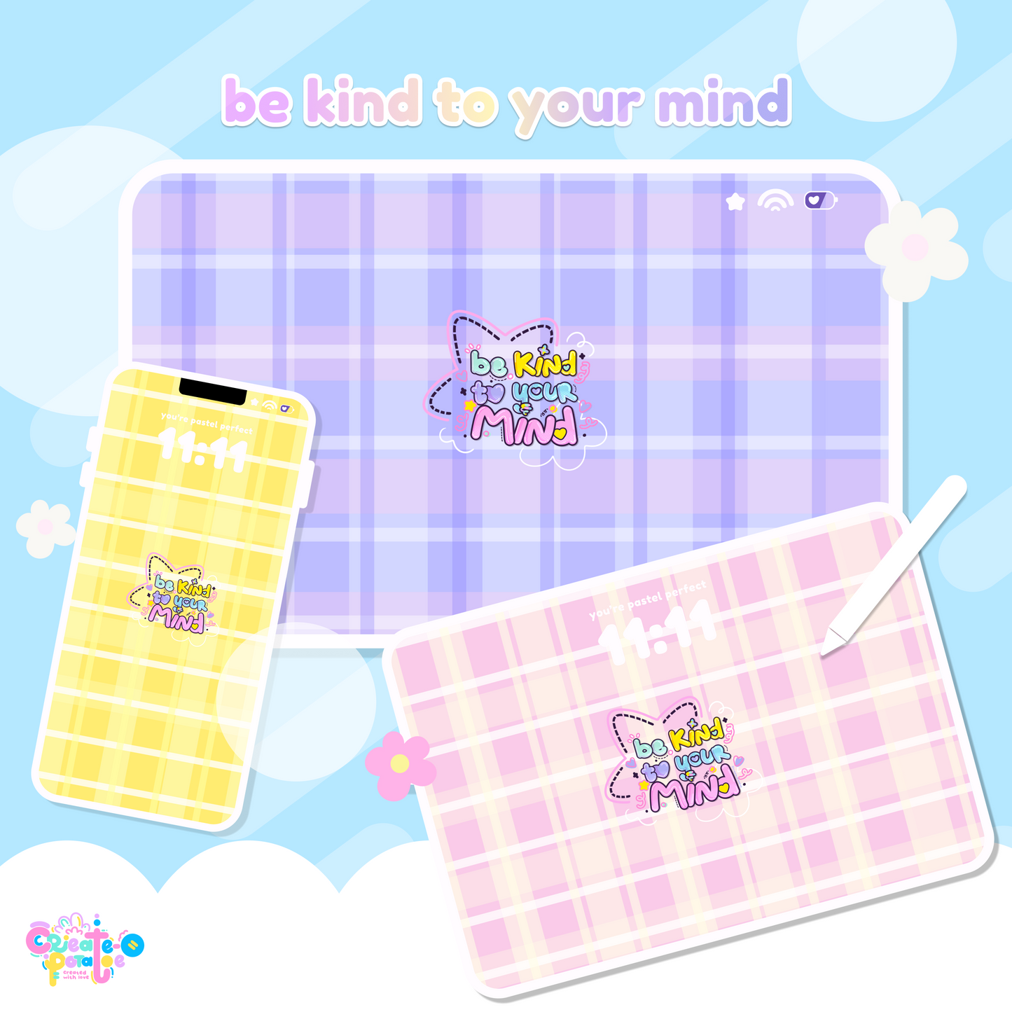 be kind to your mind | iOS, iPadOS, & android compatible