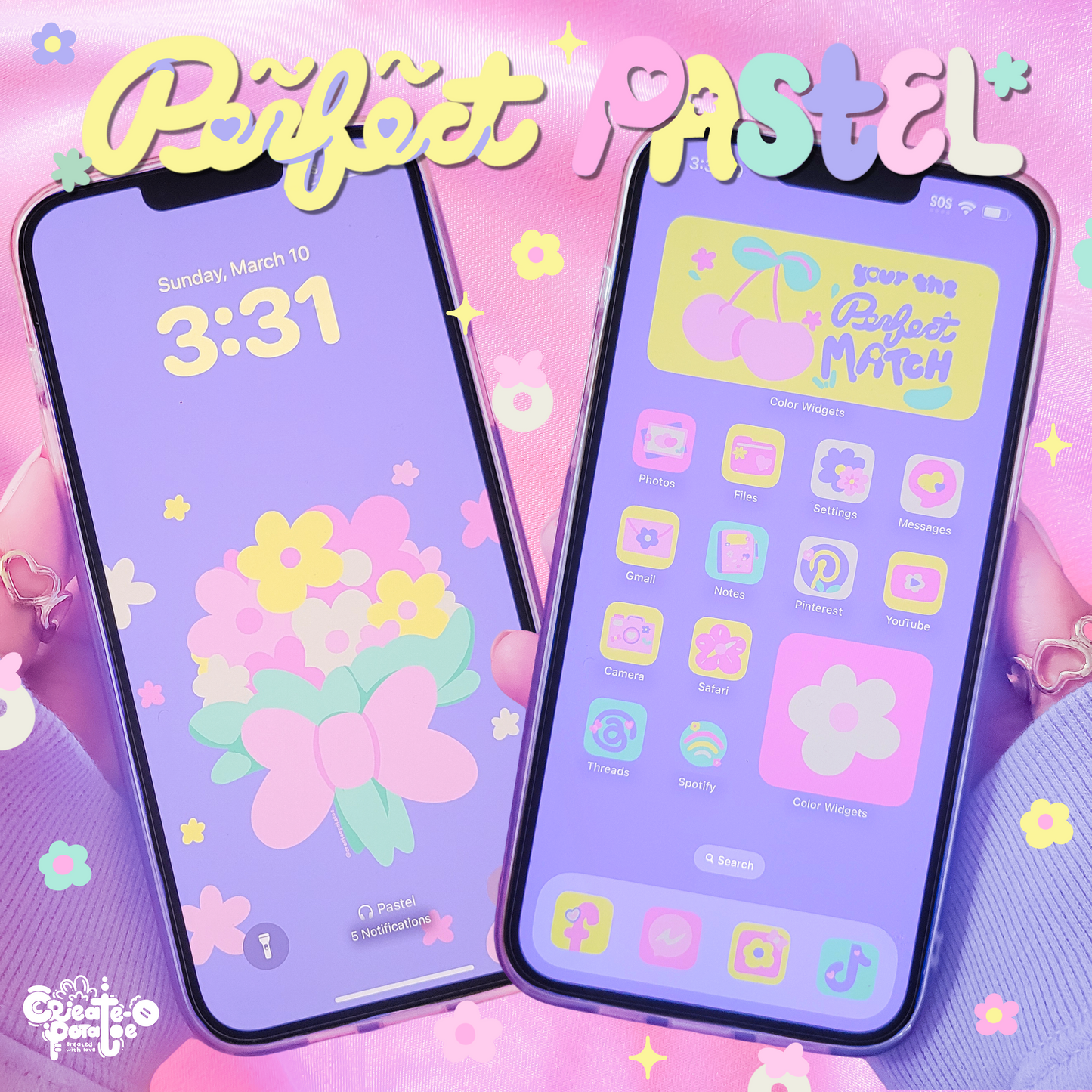 Perfect Pastel | iOS、iPadOS 和 Android 主题