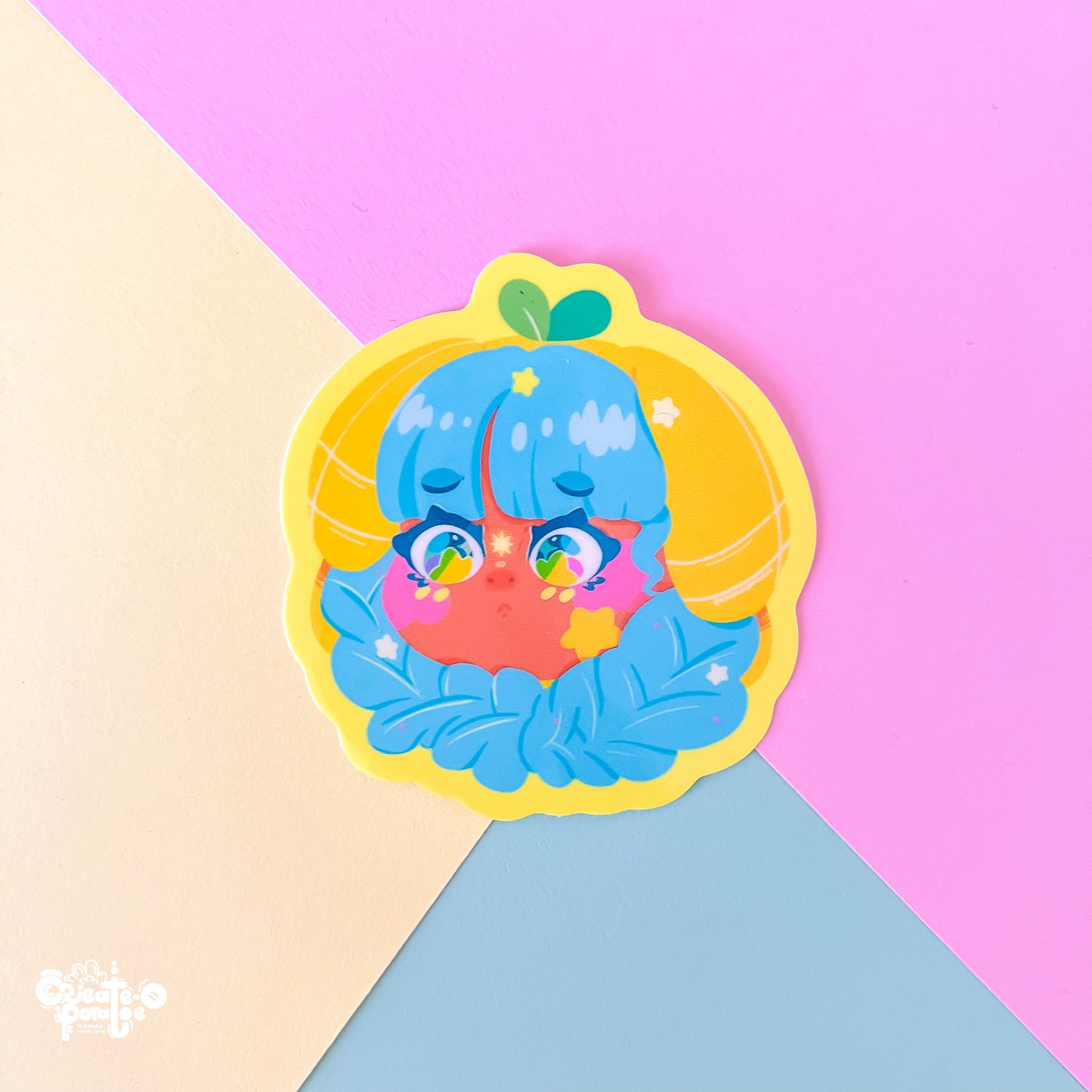 Starburst | Chibi Luna Lemon glossy sticker