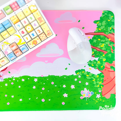 Create-O Cafe Deskmat | Kawaii Gaming Desk Pad | Cafe Theme