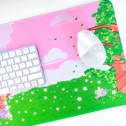 Create-O Cafe Deskmat | Kawaii Gaming Desk Pad | Cafe Theme