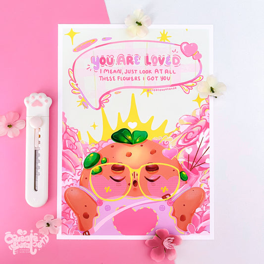 You Are Loved | Productive Potatoe Art Print | Homeware & Office