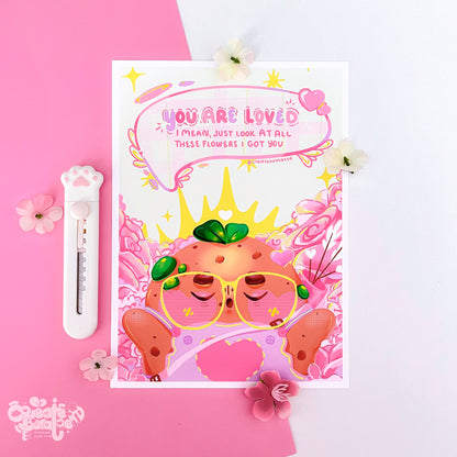 You Are Loved | Productive Potatoe Art Print | Homeware & Office