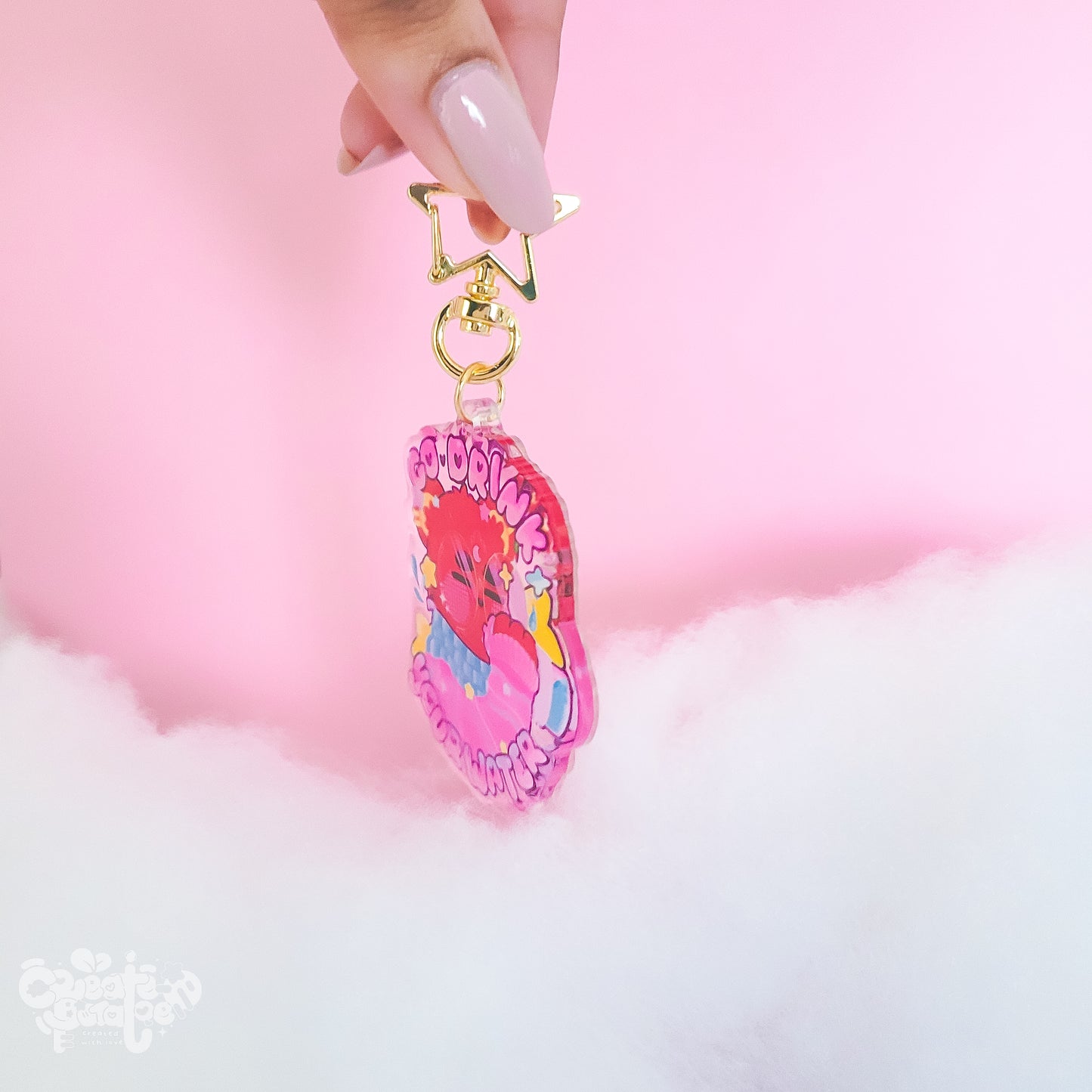 Go Drink Your Water | Epoxy Acrylic Keychain