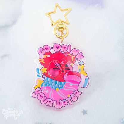 Go Drink Your Water | Epoxy Acrylic Keychain