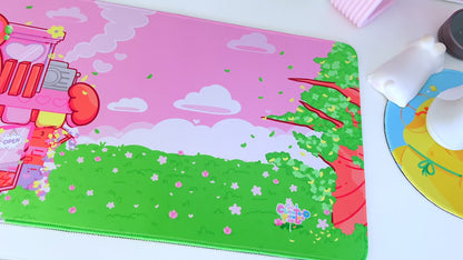 Create-O Cafe Deskmat | Kawaii Gaming Desk Pad | Cafe Theme