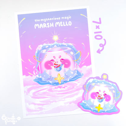 THE MYSTERIOUS MAGIC MARSH MELLO & THE CUP! | prints