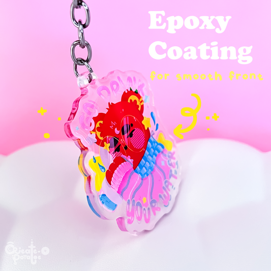 Go Drink Your Water | Epoxy Acrylic Keychain