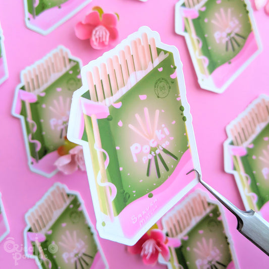 SAKURA MATCHA POCKI | sticker